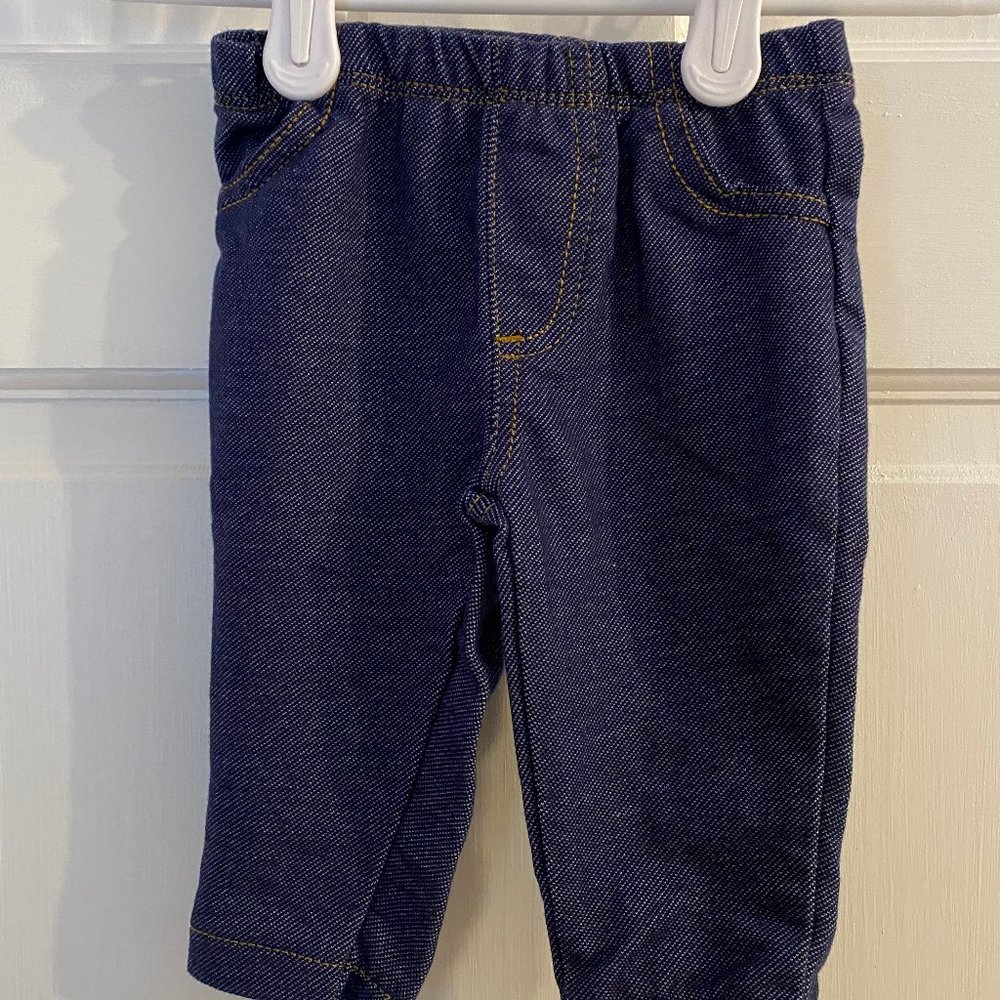 Denim Printed Leggings